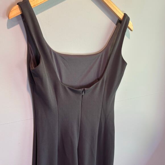 Katie May Gray Sleeveless Formal Maxi Length Gown - size 4 - Picture 5 of 6